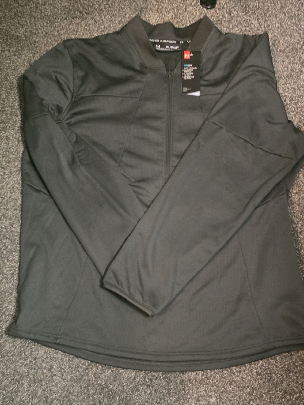 Under Armour Cold Gear Green Half-Zip
